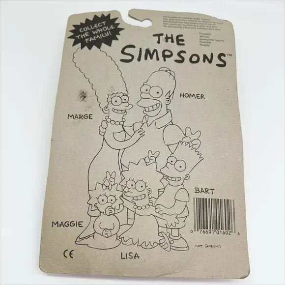 Vintage 1990 Jesco The Simpsons Marge Simpson Bendable Action Figure NEW - Picture 3 of 4